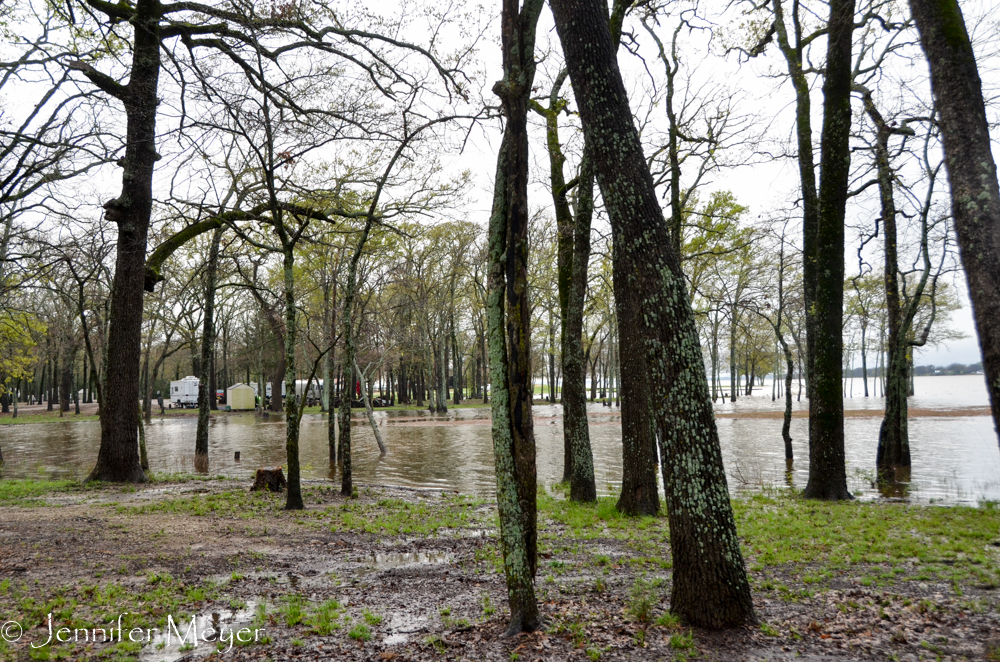 Just a bit wet.