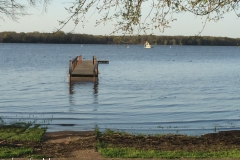 Far away dock.