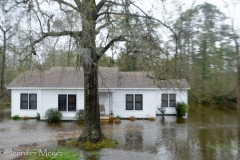 Flooded home.