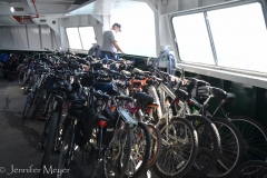 We brought our bikes.