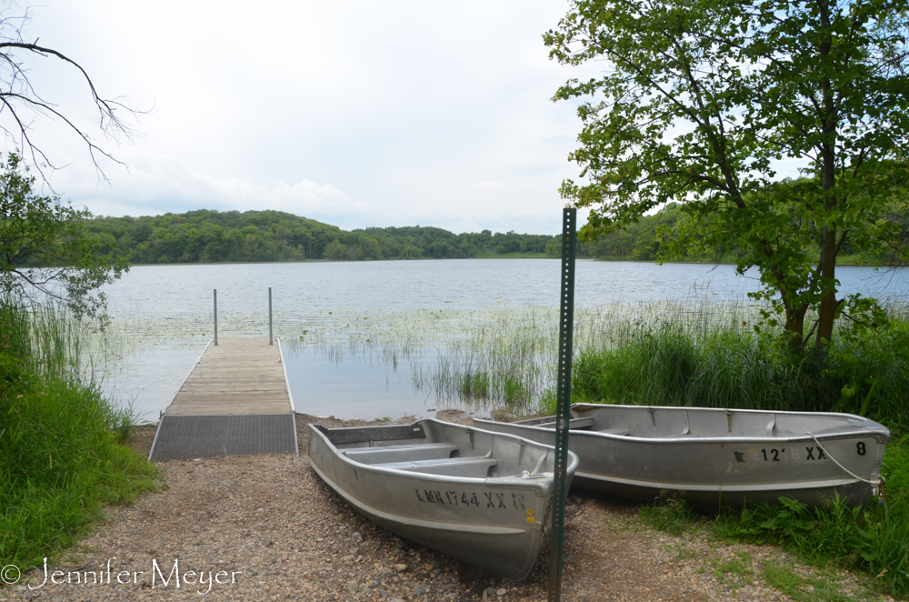 Nearby dock.