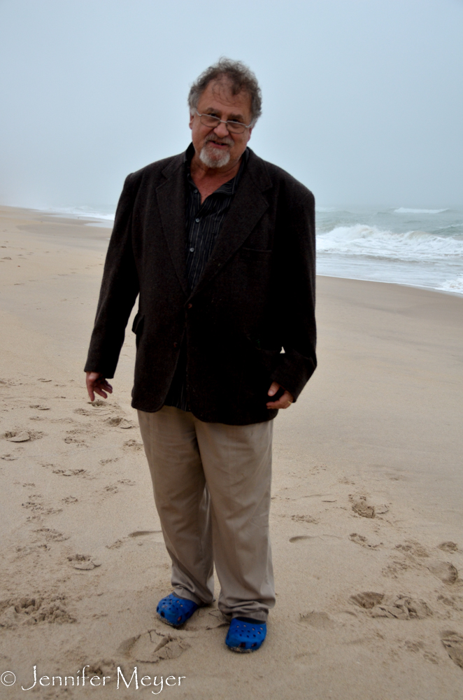 I loved Tom's beach professor look.