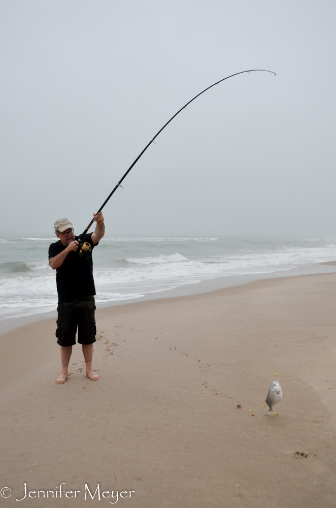 Eric caught one!!!