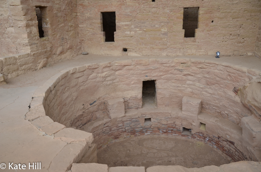 The kiva, where people prayed and socialized.