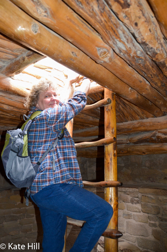 The ladders and timbers have been rebuilt by the park.