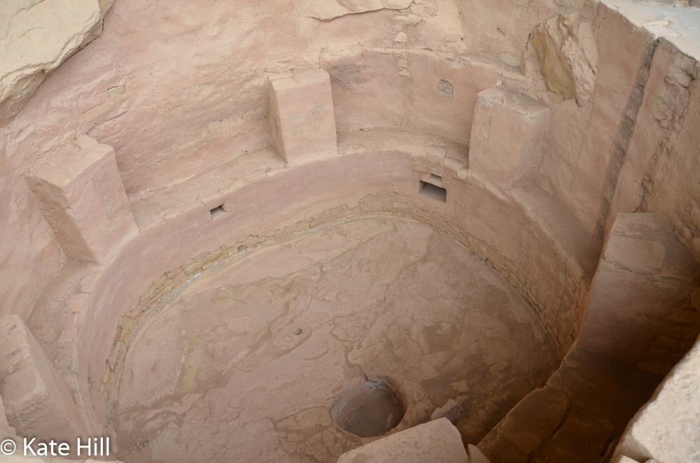 The circular structure of the kiva had spiritual meaning to the cliff dwellers.