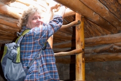 The ladders and timbers have been rebuilt by the park.