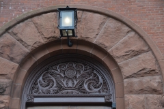 Elaborate door frame.