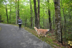 But she wanted to walk a little.