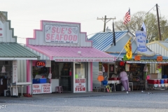 This seafood market is just outside our campground.