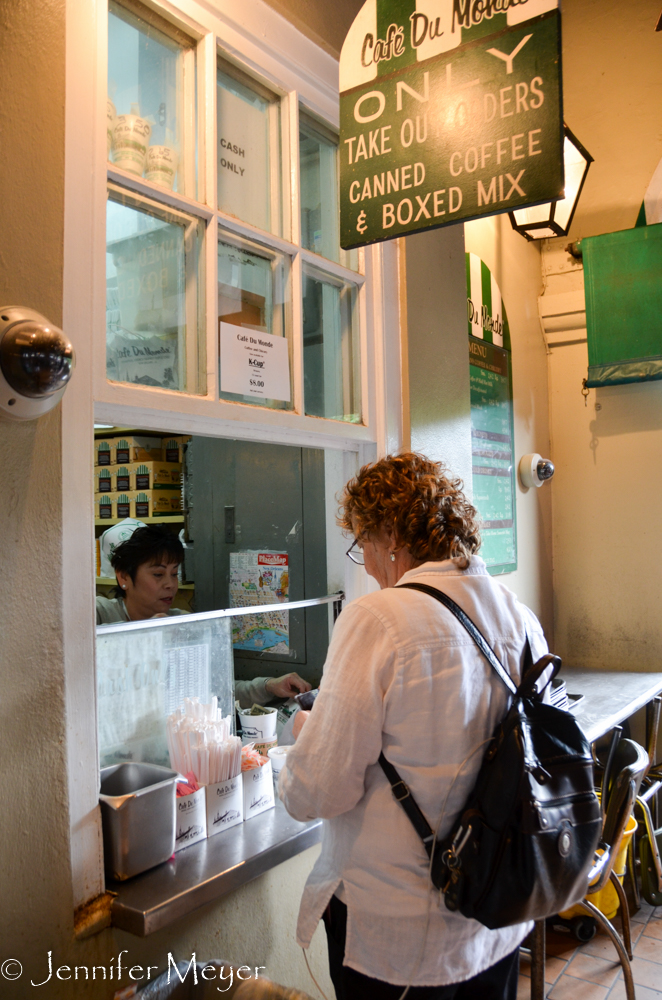 At last getting our order.