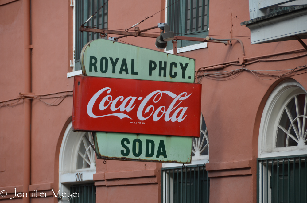 Old drug store sign.