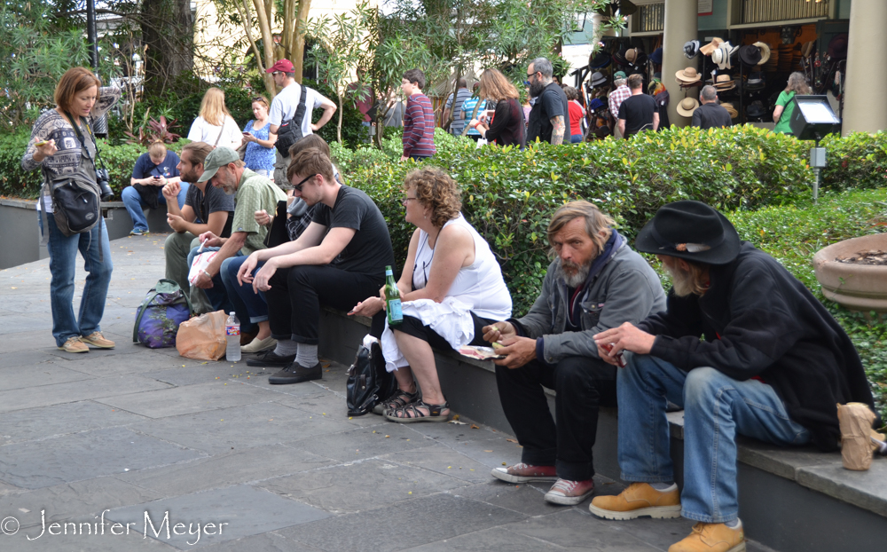 We dined al fresco with NOLA's finest.