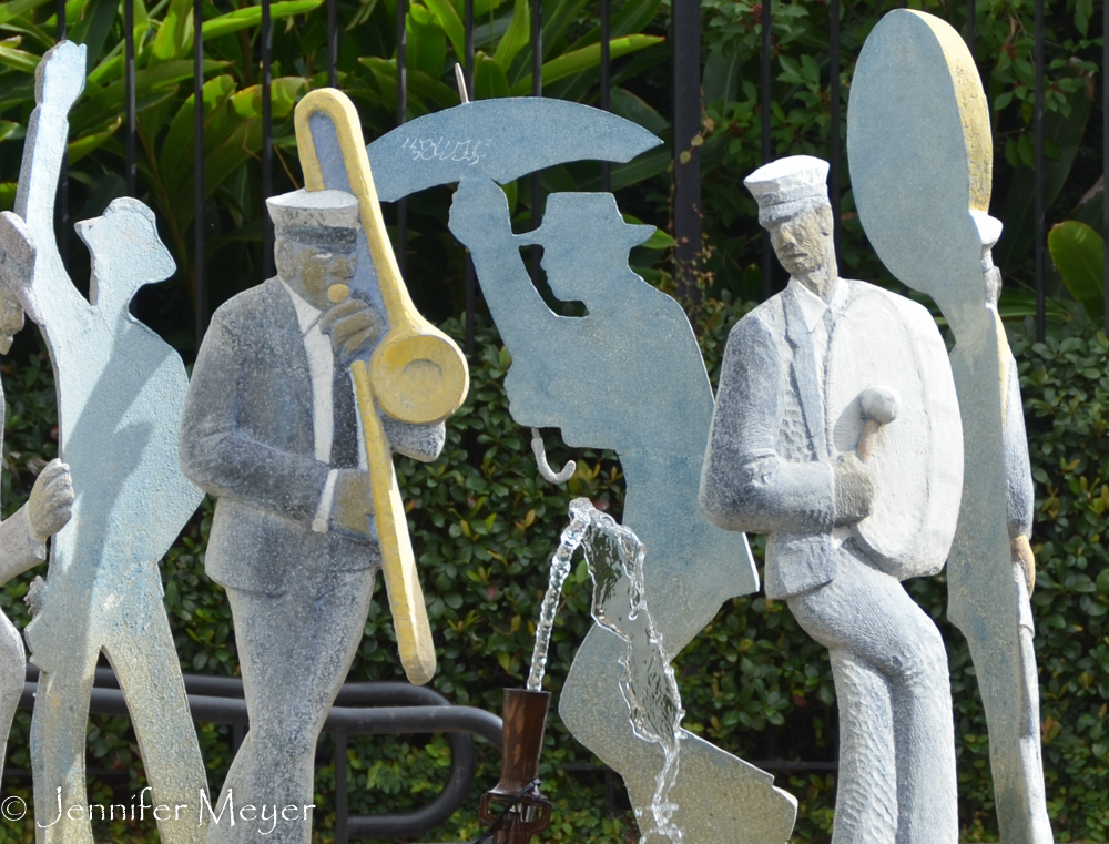 Jazz fountain.
