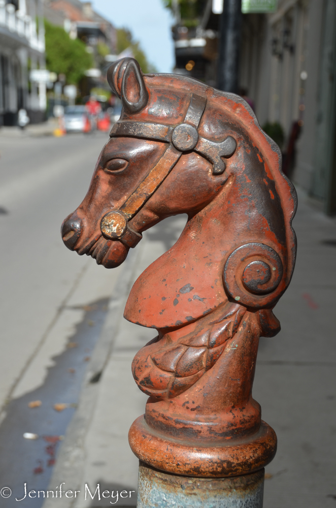 There are still lots of hitching posts in NOLA.