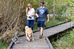 They took the kids for a walk.