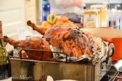 At last, the turkey was ready.