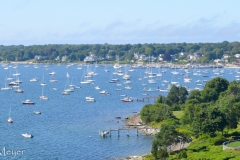 View from the bridge to Newport.