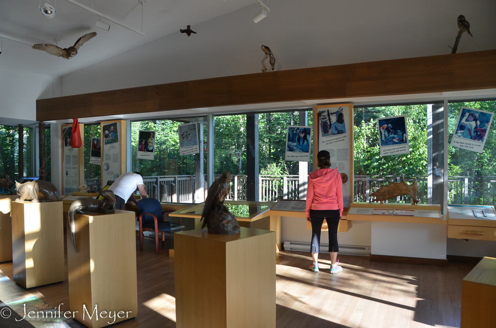 There's a great museum at the Lake Superior Visitor Center next to our campground.