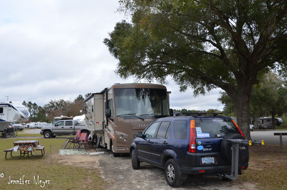 After a night in Walmart, we were able to get back into Orlando TT RV.