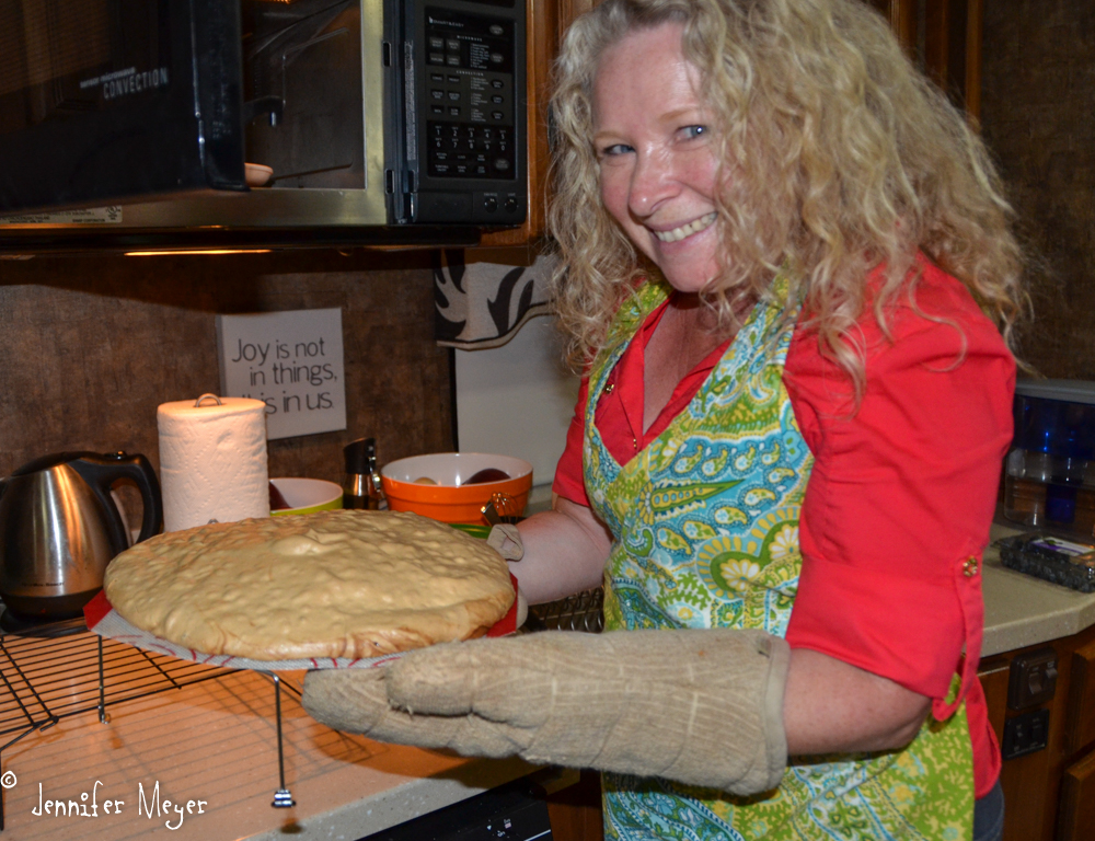 Julie had made pavlova for Australia Day.