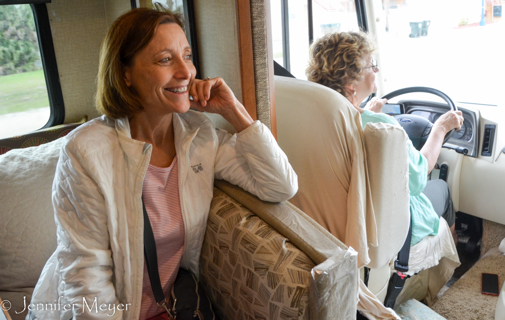 Beth and Don had their first ride in Bessie up to Ormond Beach.