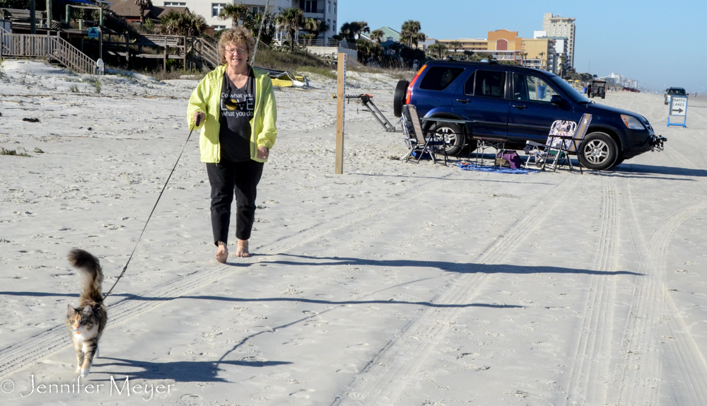 One last walk on the beach.