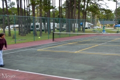 Back at the campground, Beth and I played some tennis.