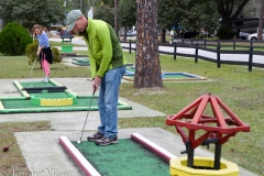 Next it was miniature golf.