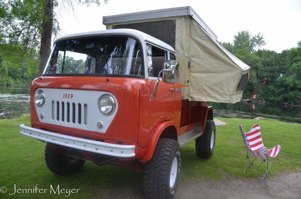 The Jeep camper was next to us.