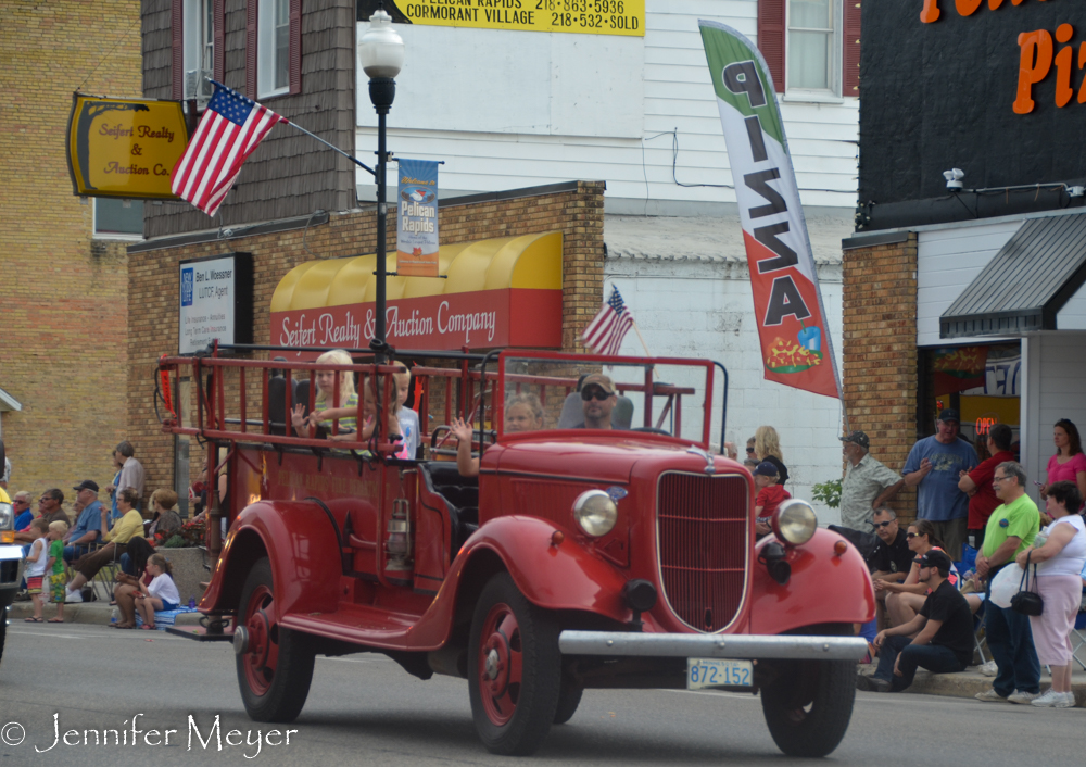 Classic fire truck.