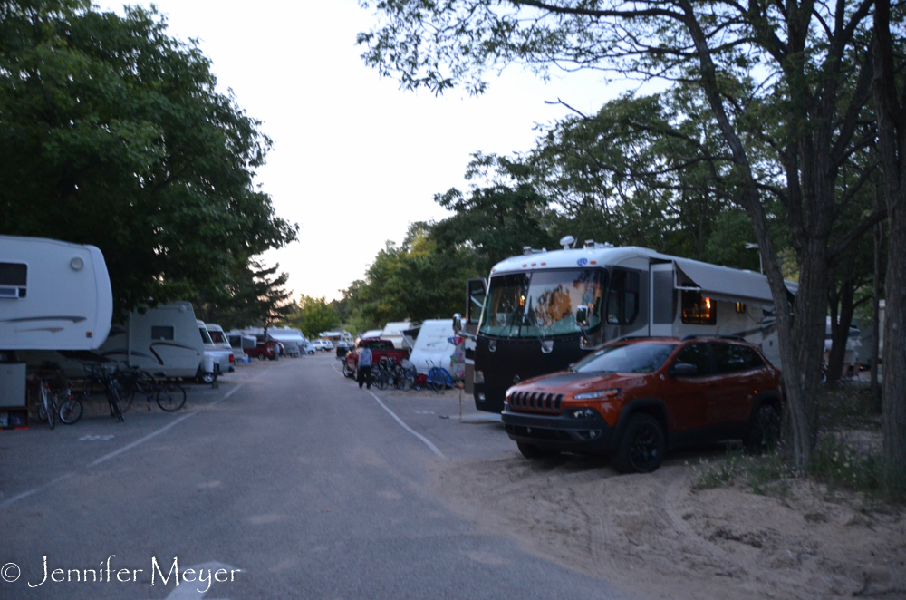 Back to the crowded campground.