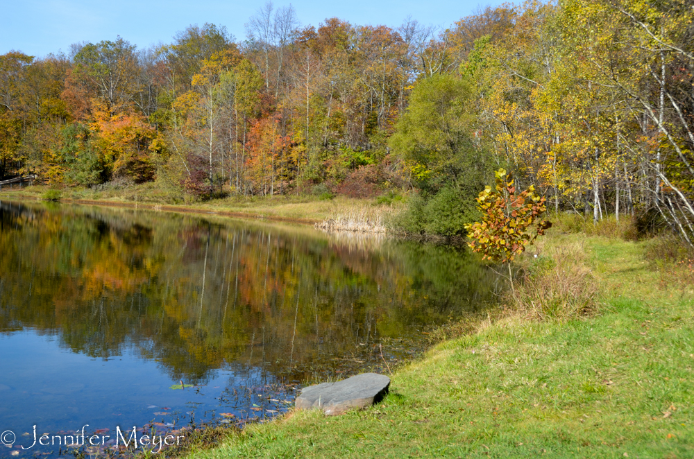 The lake was small and sweet.