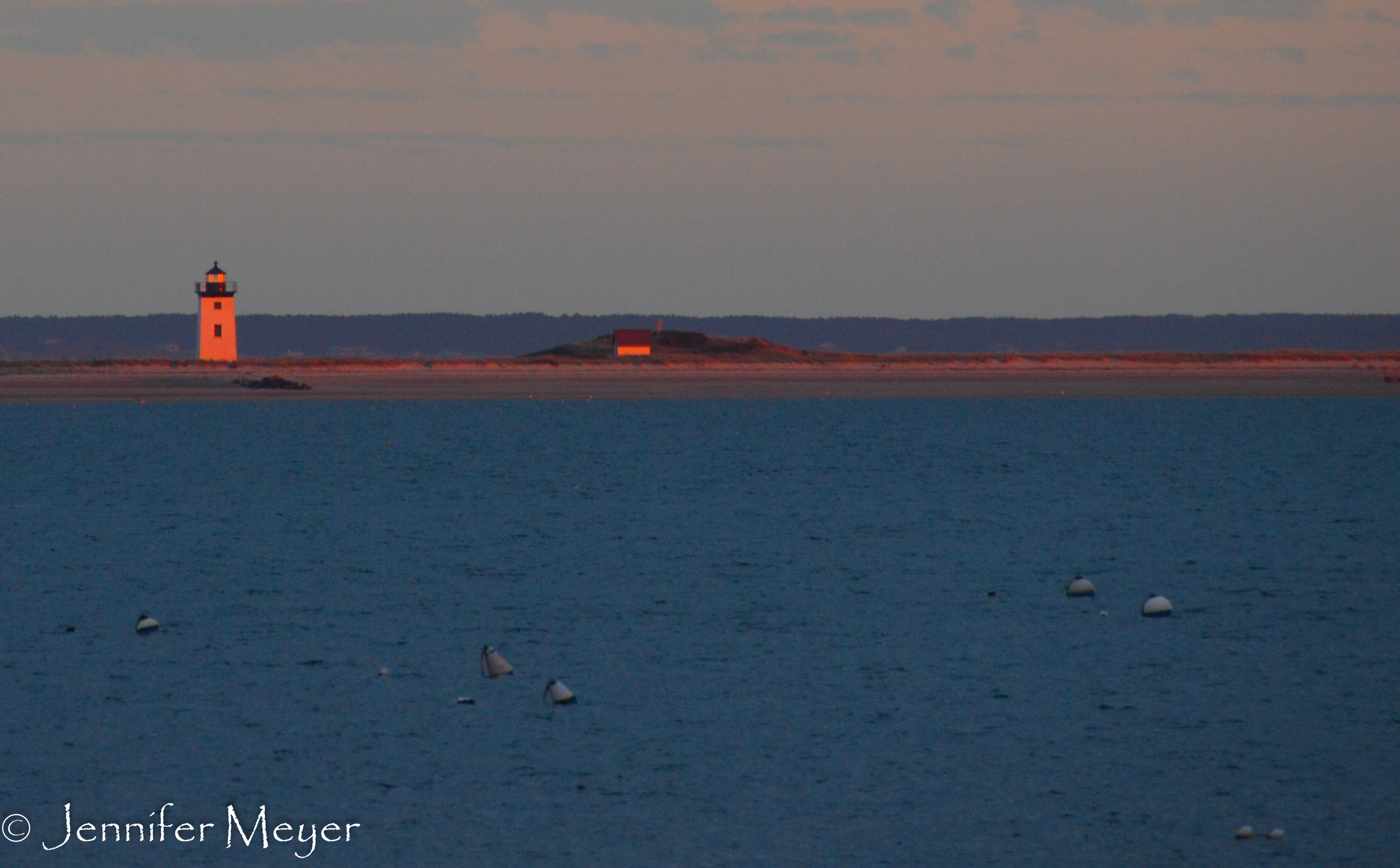 It turned the lighthouse bright pink.