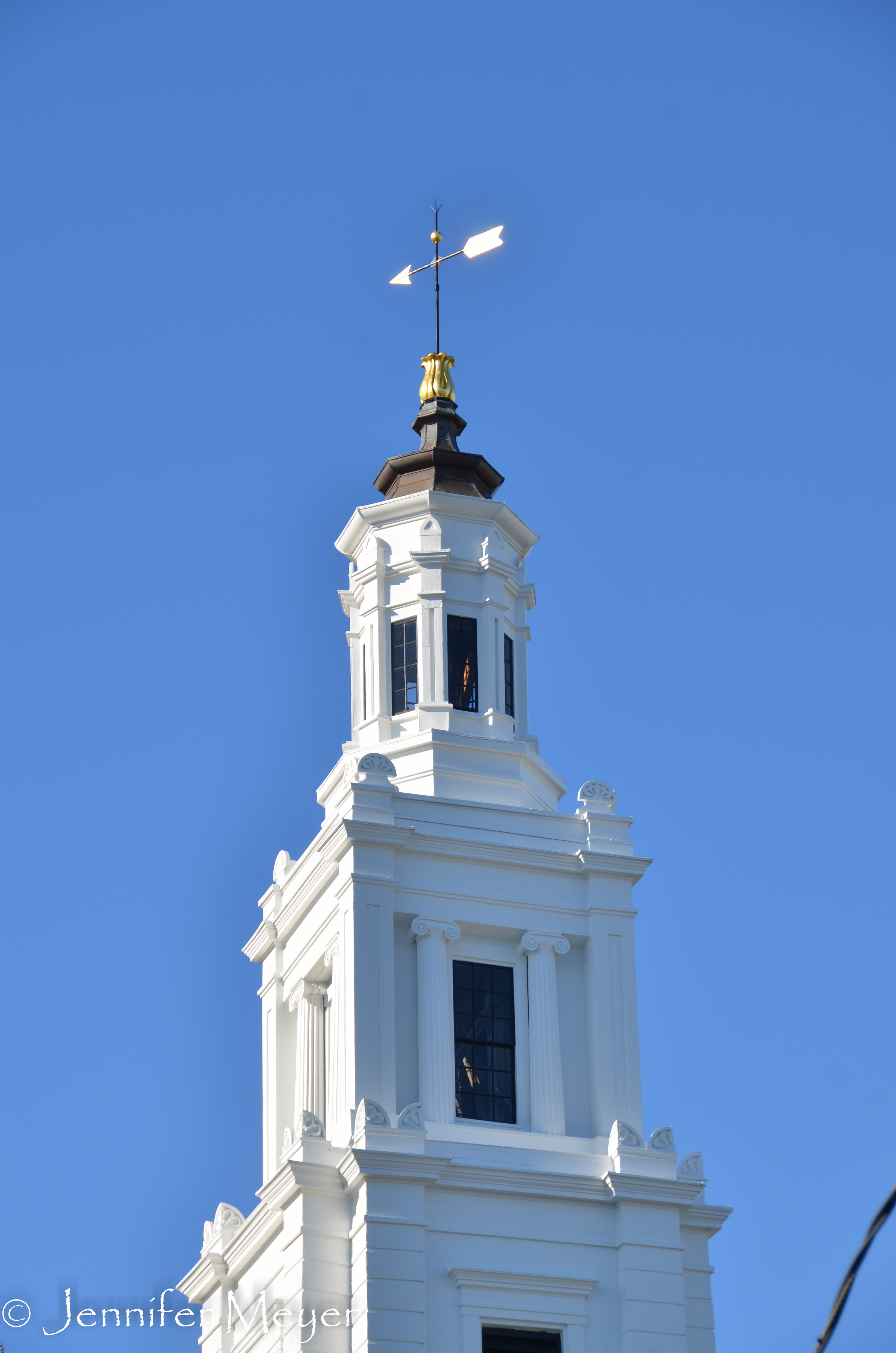 Tower and vane.