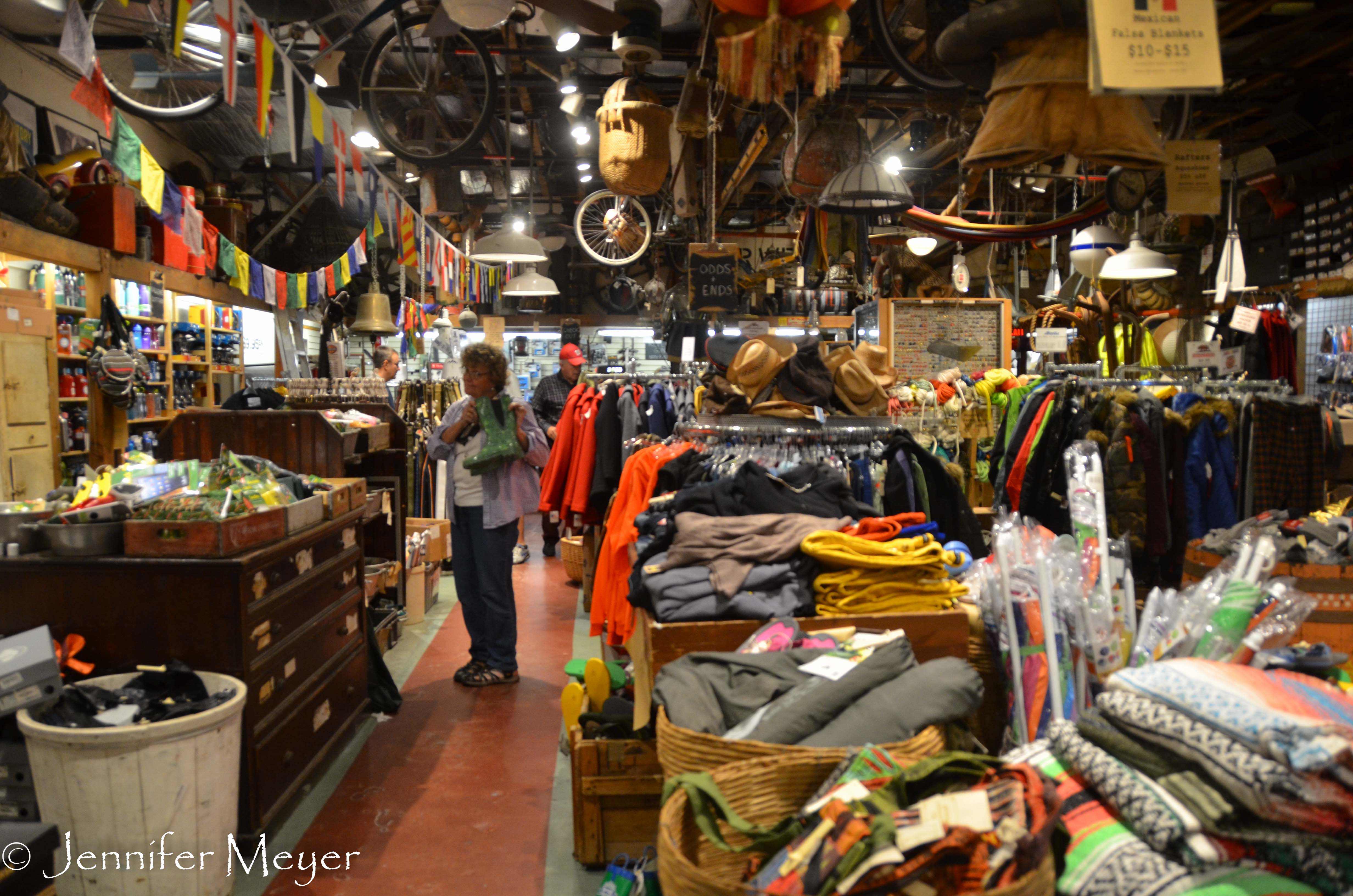 Back in town, we loved rummaging in the Marine Specialties store.