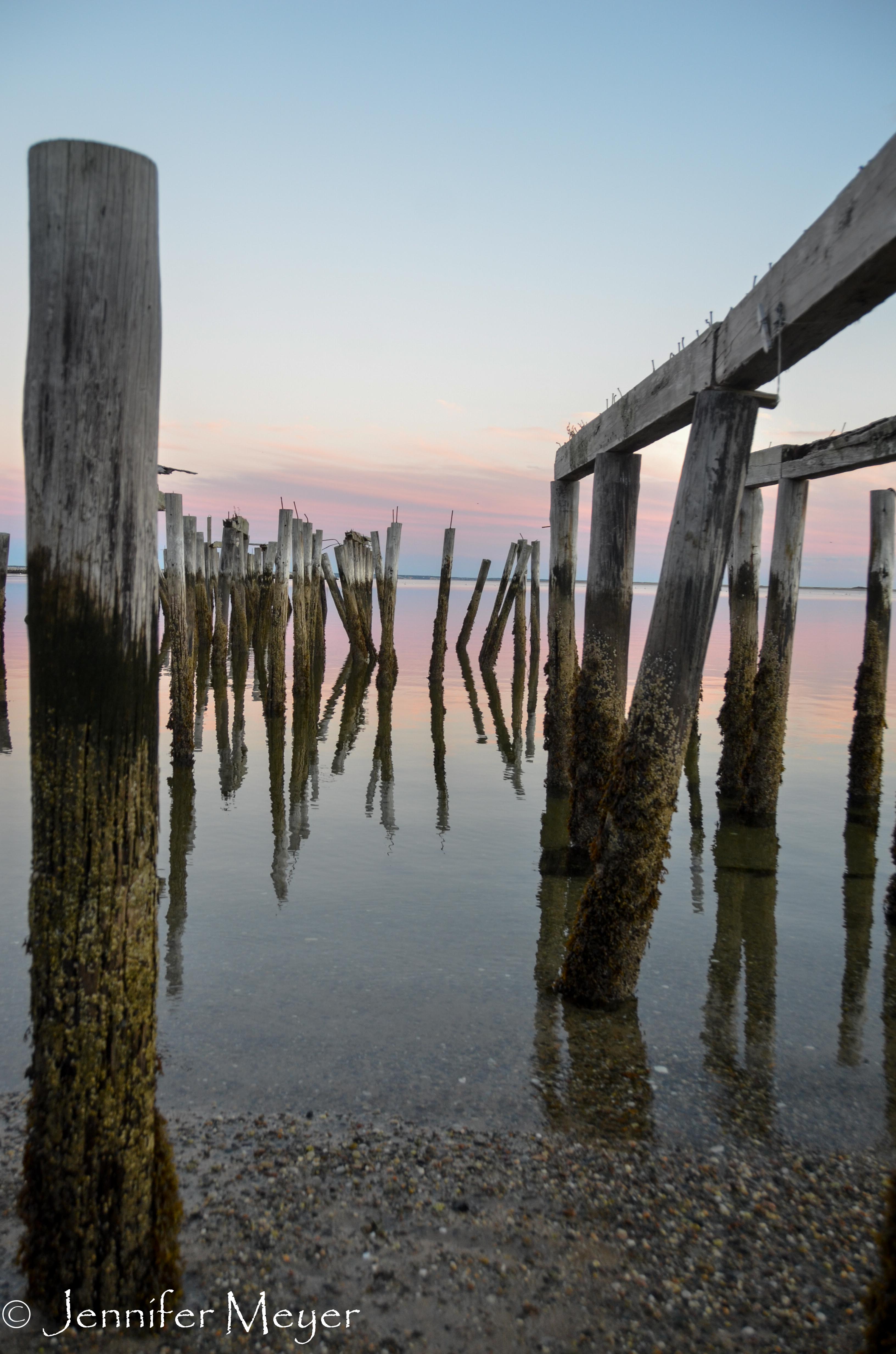 We walked out to the beach for sunset.