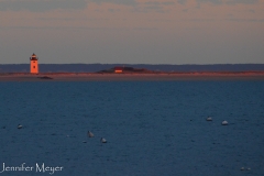 It turned the lighthouse bright pink.