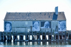 "They Also Faced the Sea" commemorates local Portuguese fisherwomen.