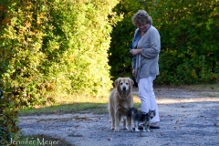 We were out walking the kids one evening.