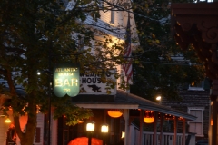 Side street at night.