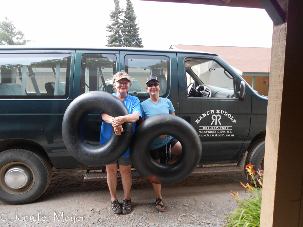 We were the only ones willing to tube that early.