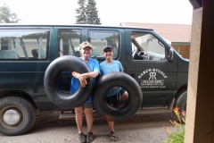 We were the only ones willing to tube that early.