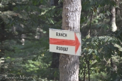 A sign lets us know we're not lost.