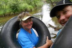 Ready to jump into the icy water.