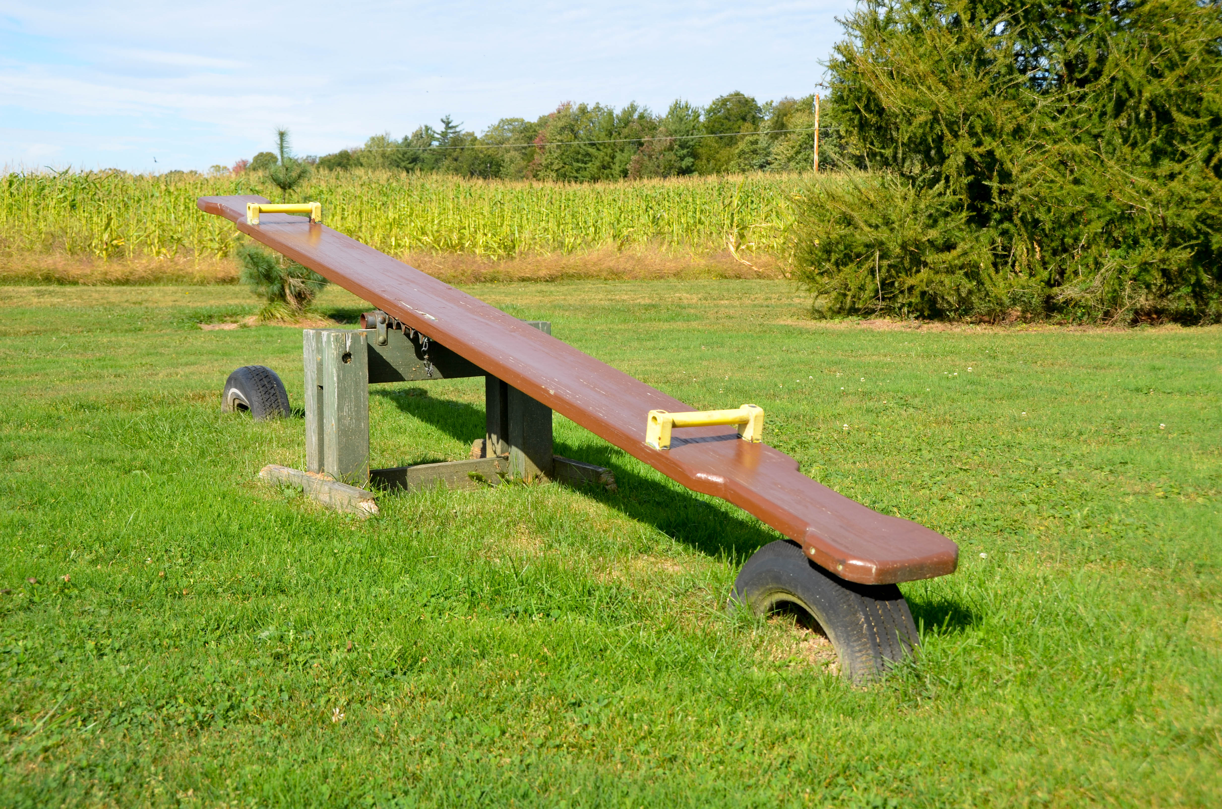 Nothing like an old fashioned teeter totter.