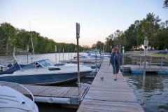 We strolled on the dock.