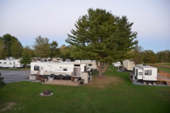 There were just a few people still in their RVs in the park.
