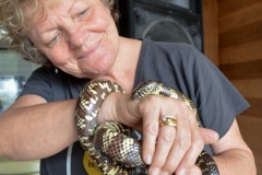 Kate has always liked snakes.