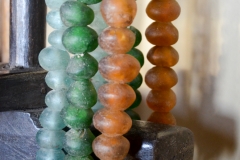 Glass beads from Africa.
